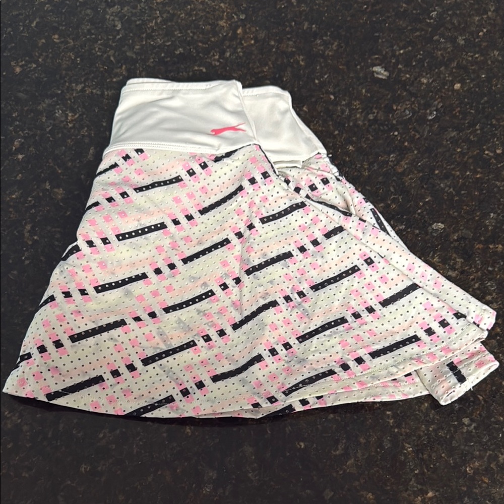 Stylish Pink and Black Women's Skirt